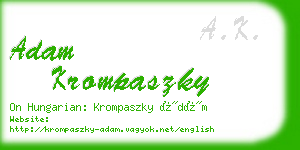 adam krompaszky business card